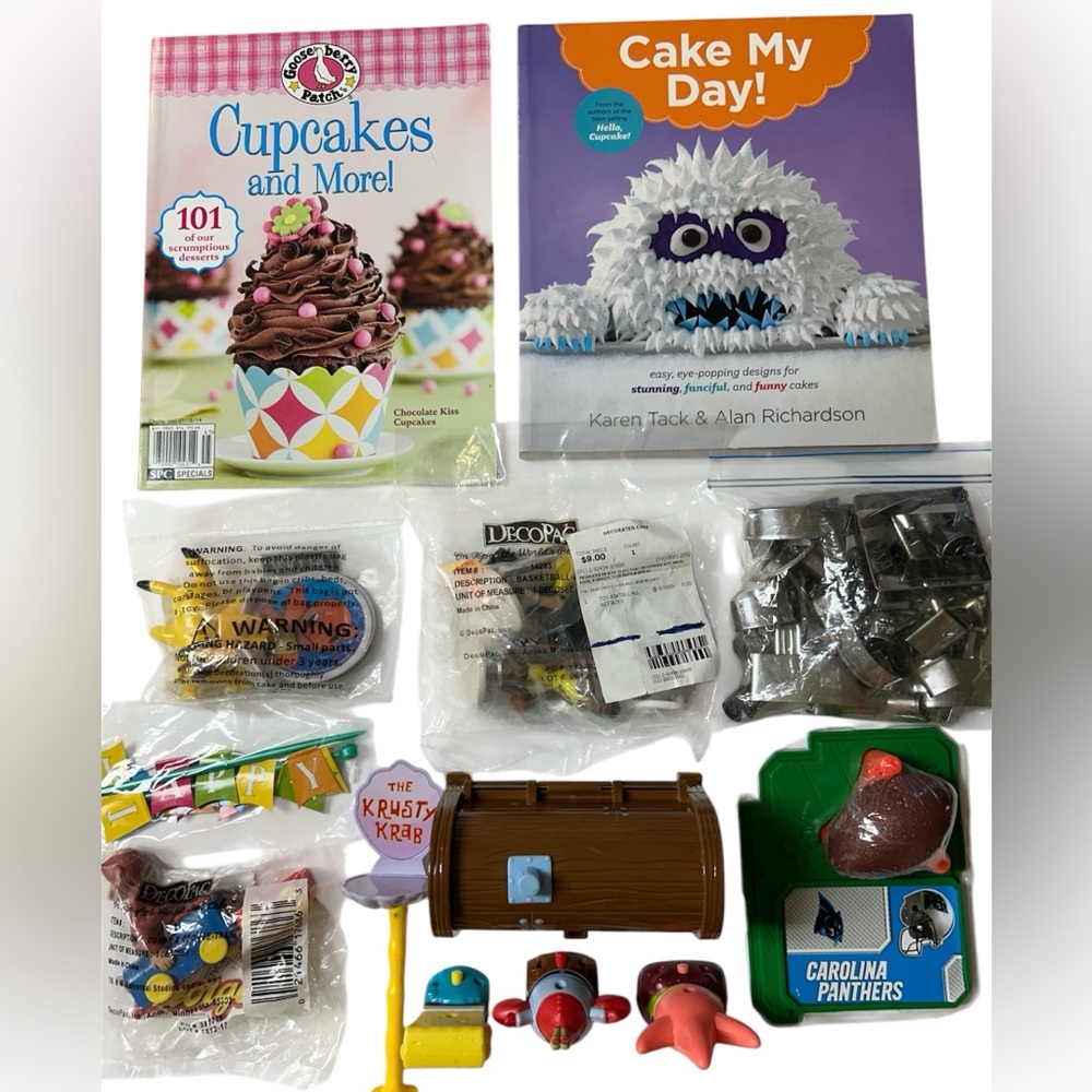 Cakes (Detailed Learning Cake Decorating Books) + Cake Decoration Themed Items
